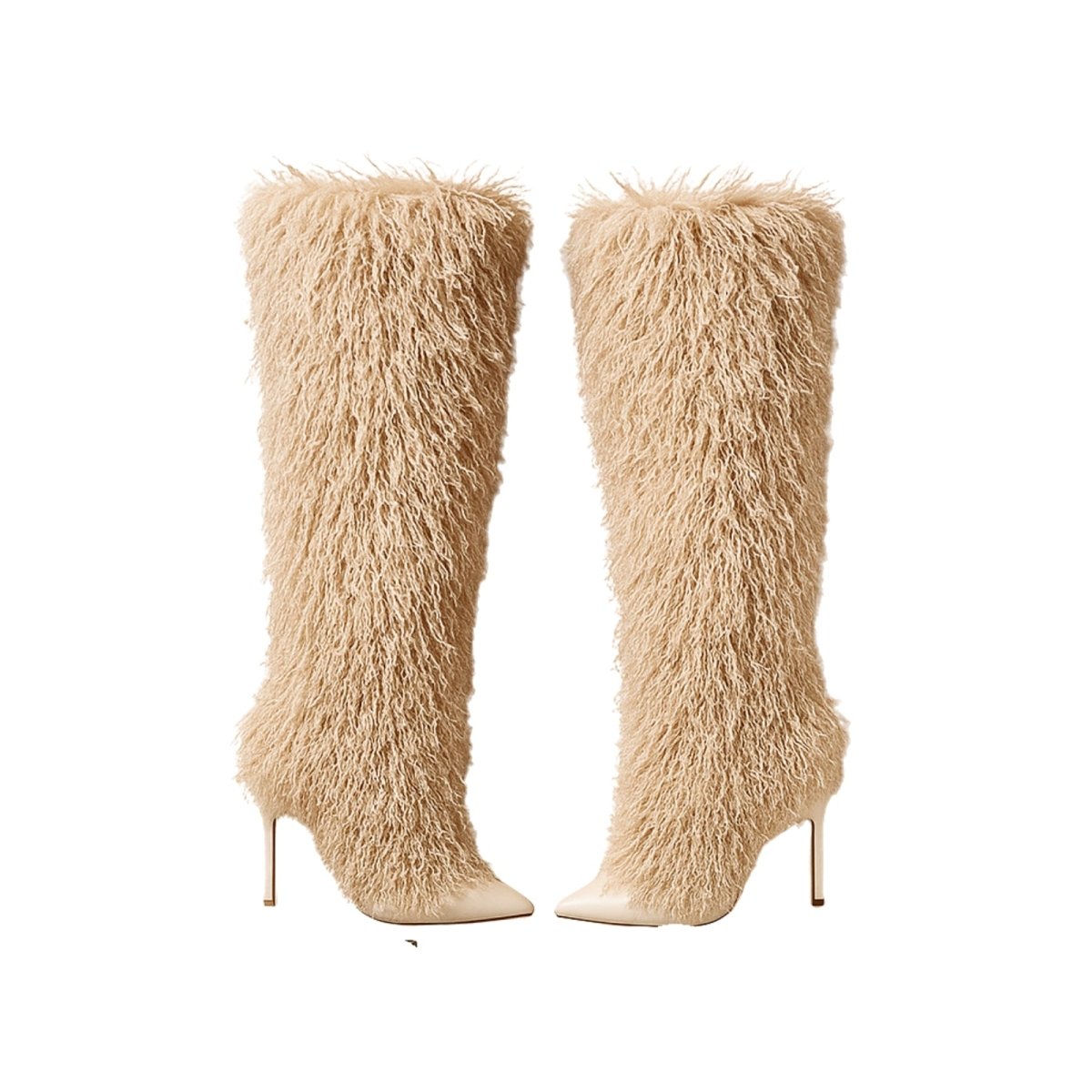Lisa | Shearling Stiletto Heel Boots