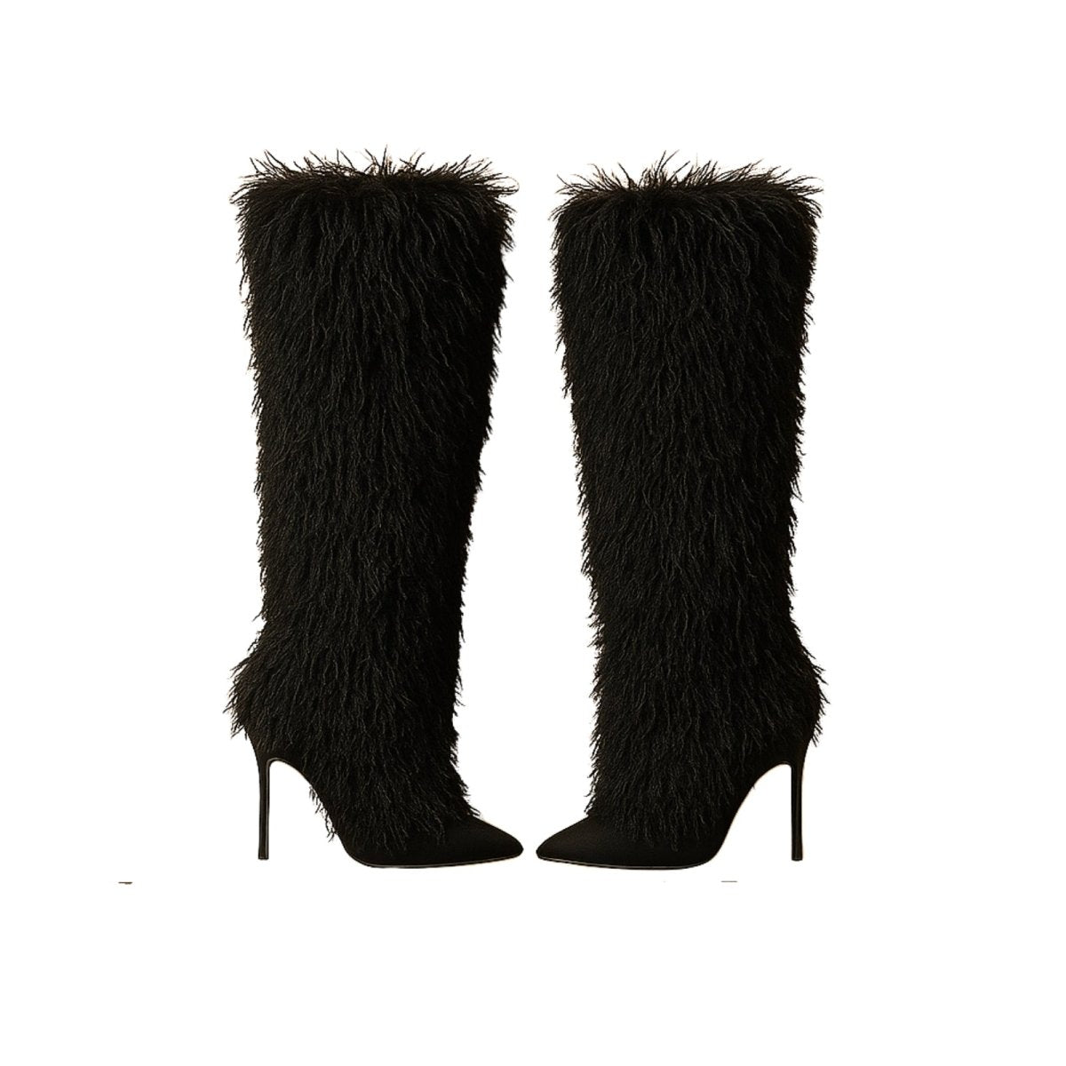 Lisa | Shearling Stiletto Heel Boots