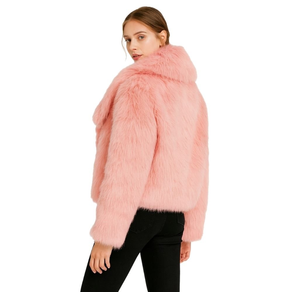Collete | Shawl Collar Fur Jacket
