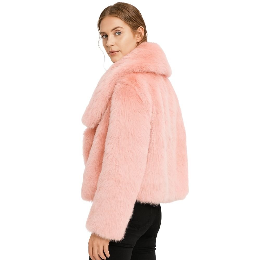 Collete | Shawl Collar Fur Jacket