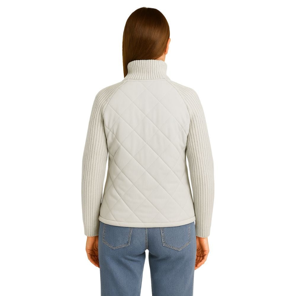 Mika | Quilted Knit-Sleeve Jacket