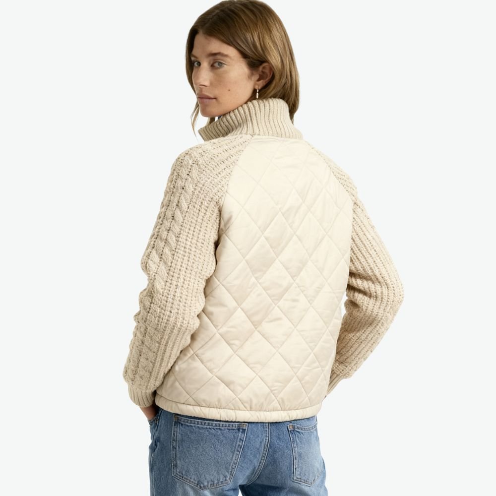 Mika | Quilted Knit-Sleeve Jacket