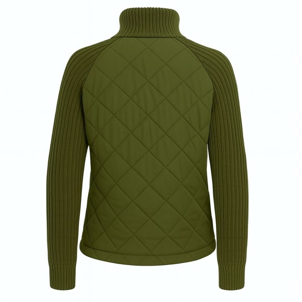 Mika | Quilted Knit-Sleeve Jacket