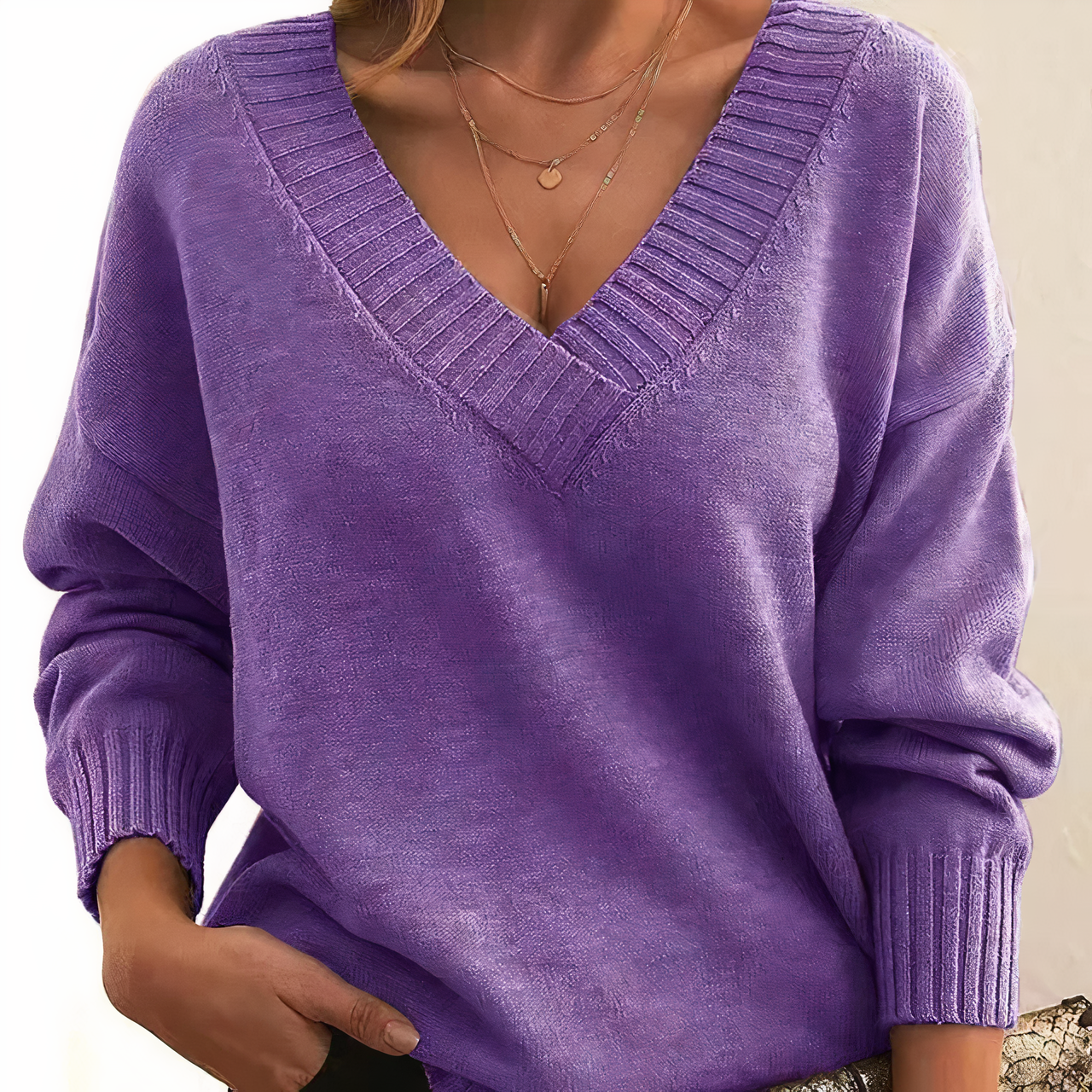 Charlotte | Cashmere Blend V Neck Jumper