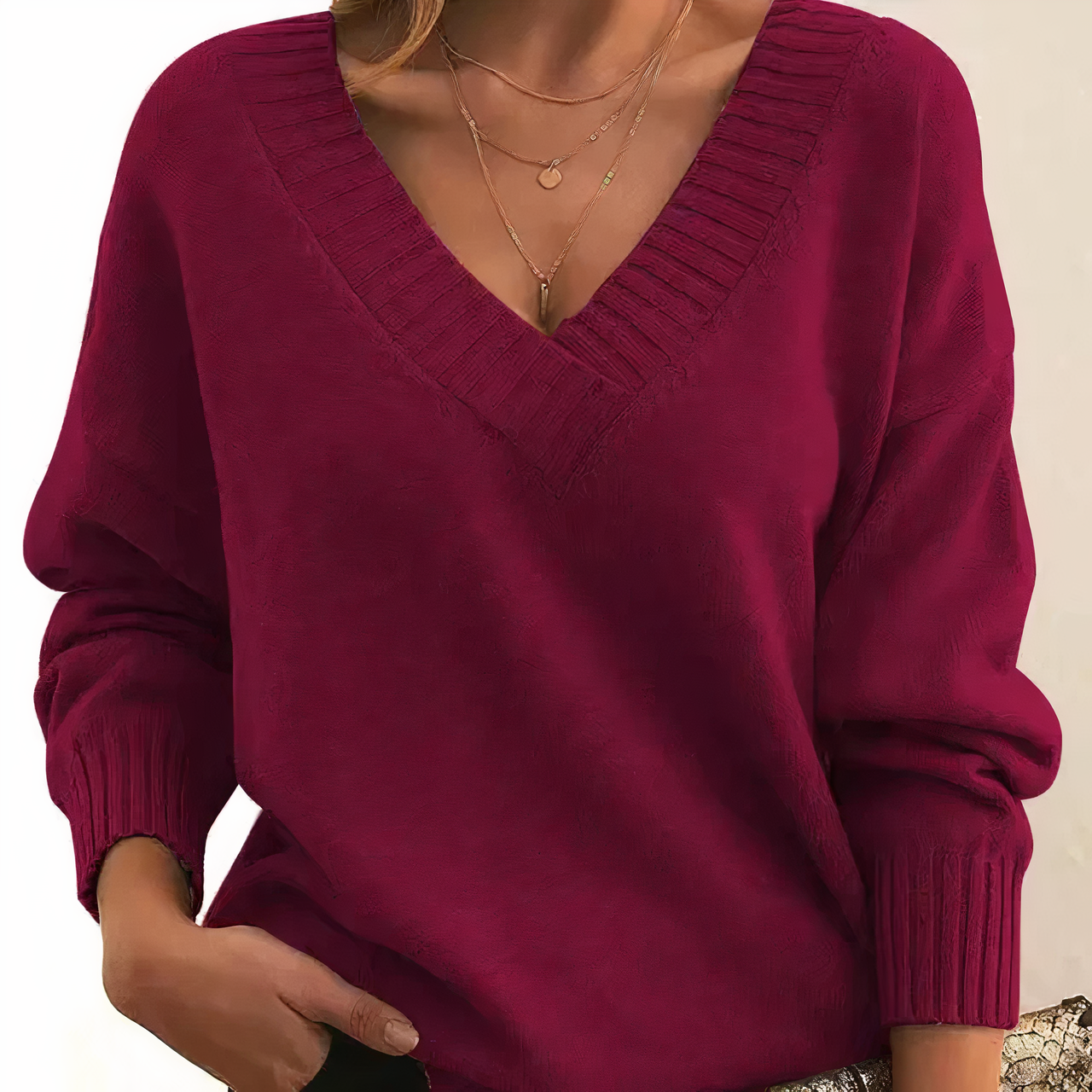 Charlotte | Cashmere Blend V Neck Jumper