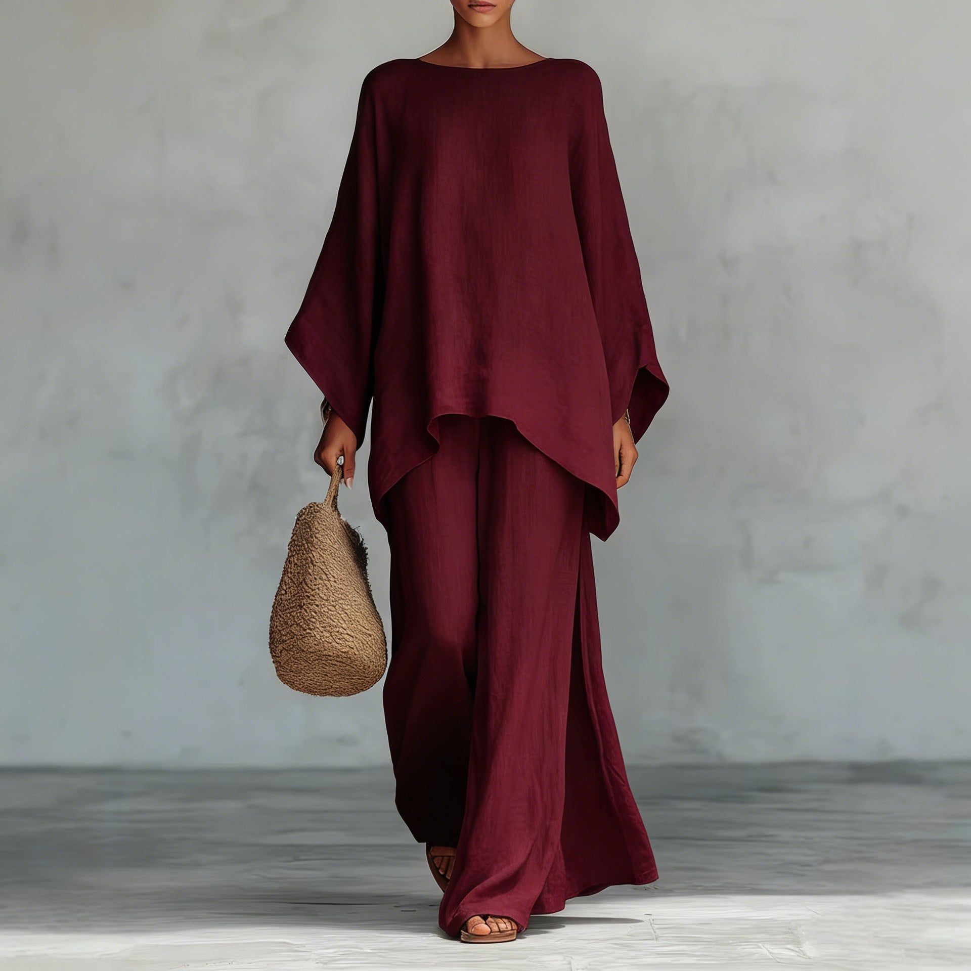 Bianca | Oversized Batwing Two Piece Set