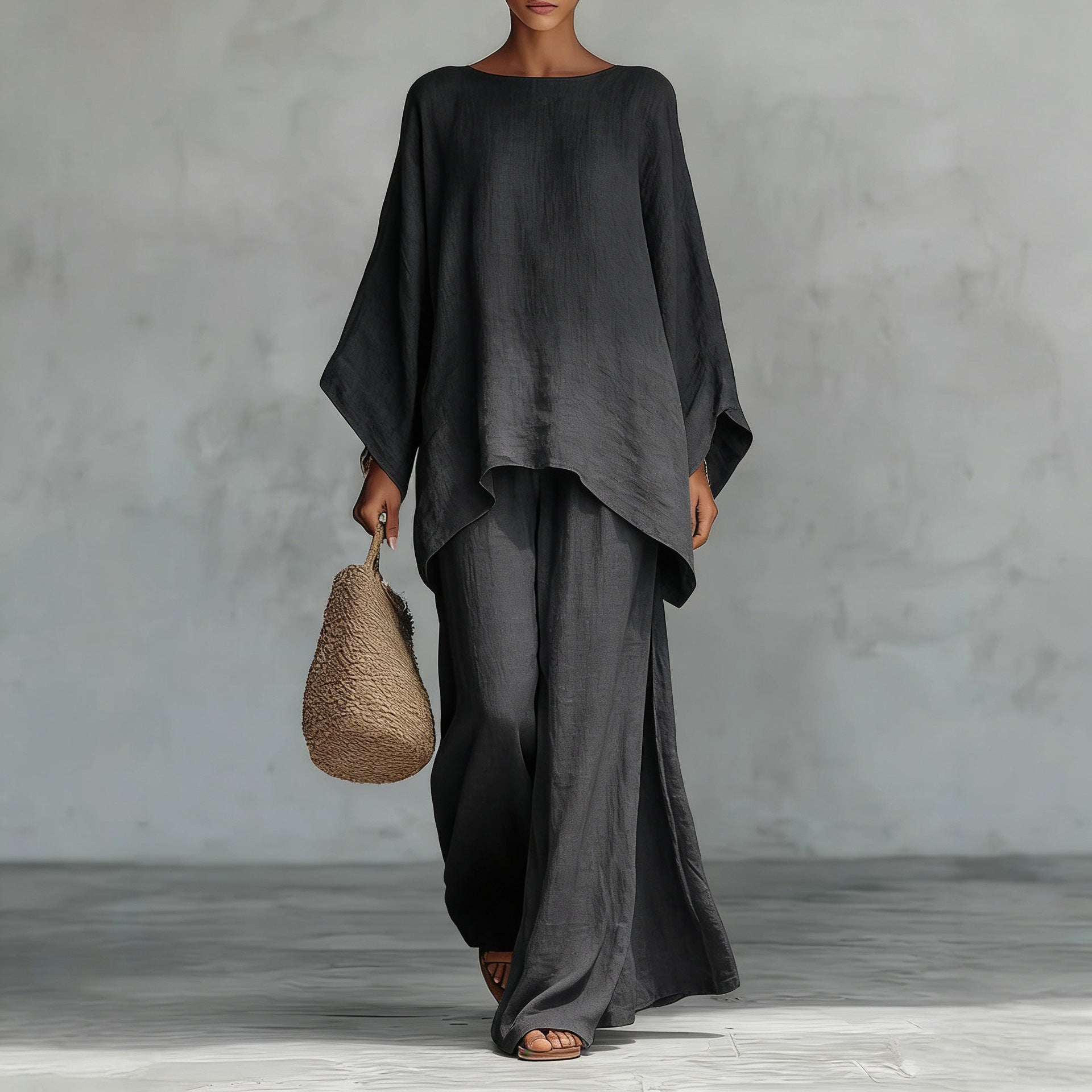 Bianca | Oversized Batwing Two Piece Set