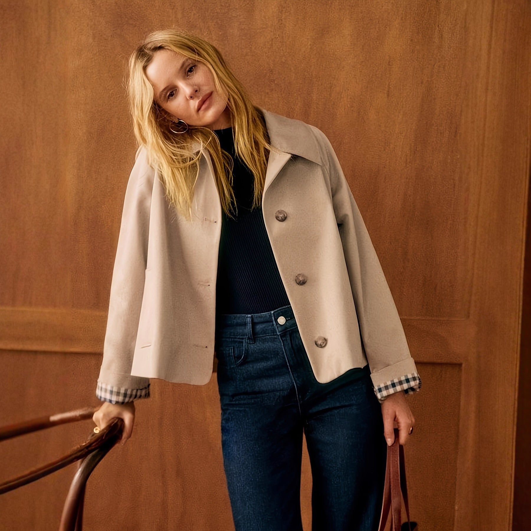 Arabella | Double-Breasted Cropped Coat