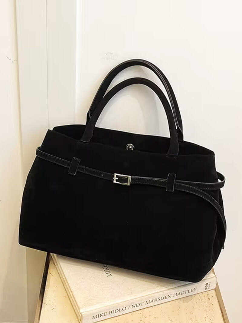 Charlotte | Vegan Suede Everyday Tote Bag