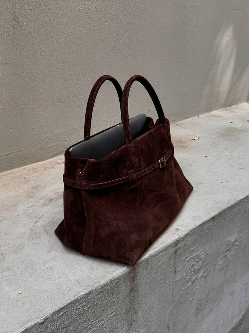 Charlotte | Vegan Suede Everyday Tote Bag