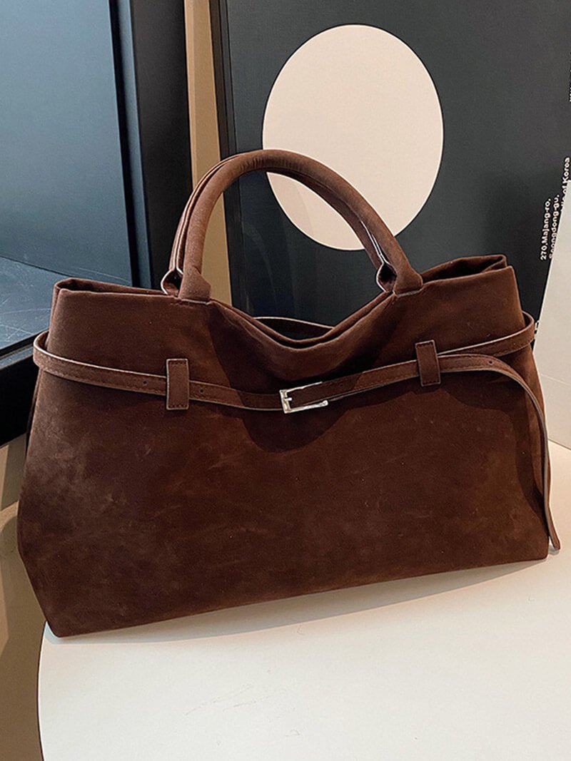 Charlotte | Vegan Suede Everyday Tote Bag