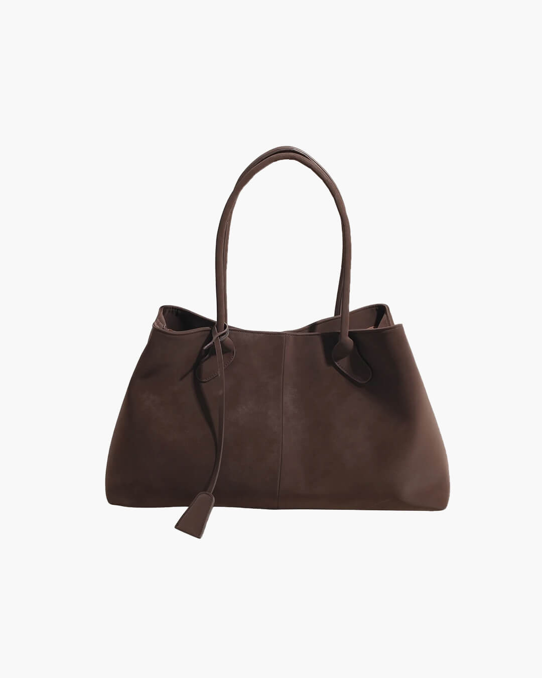 Eleanor | Vegan Suede Shoulder Tote Bag