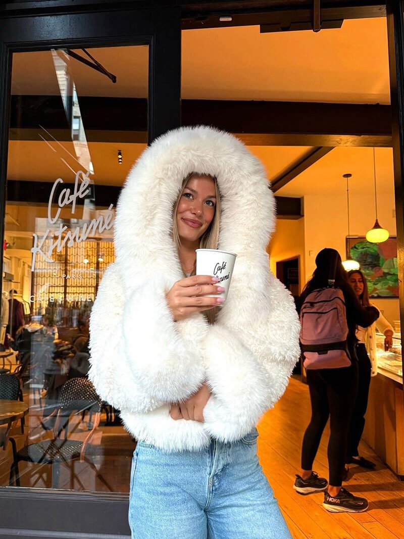 Amelia | Hooded Faux Fur Winter Jacket