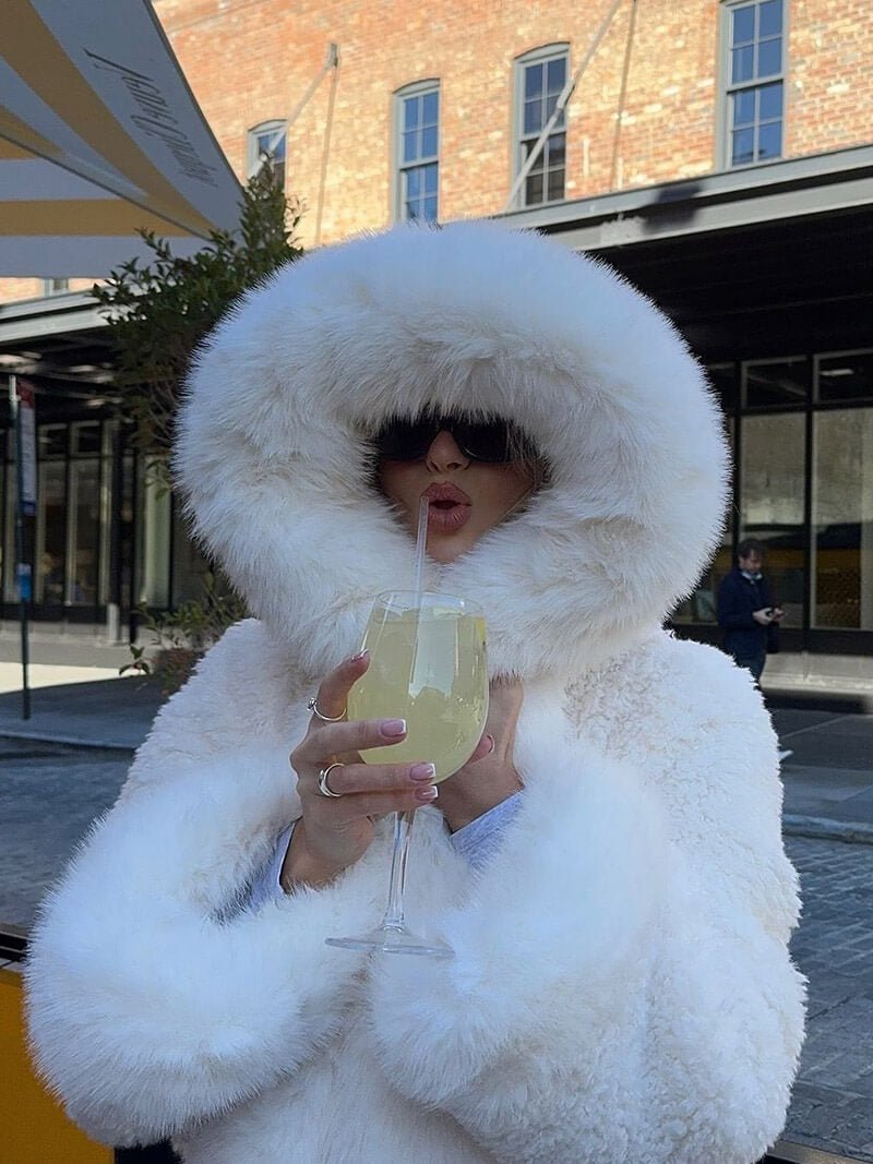 Amelia | Hooded Faux Fur Winter Jacket
