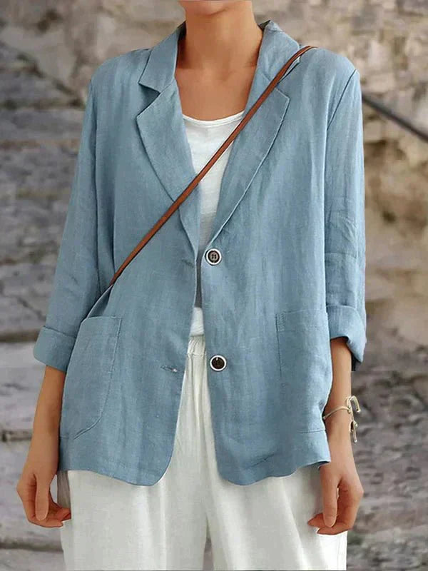 Victoria | Lightweight Linen Blend Blazer