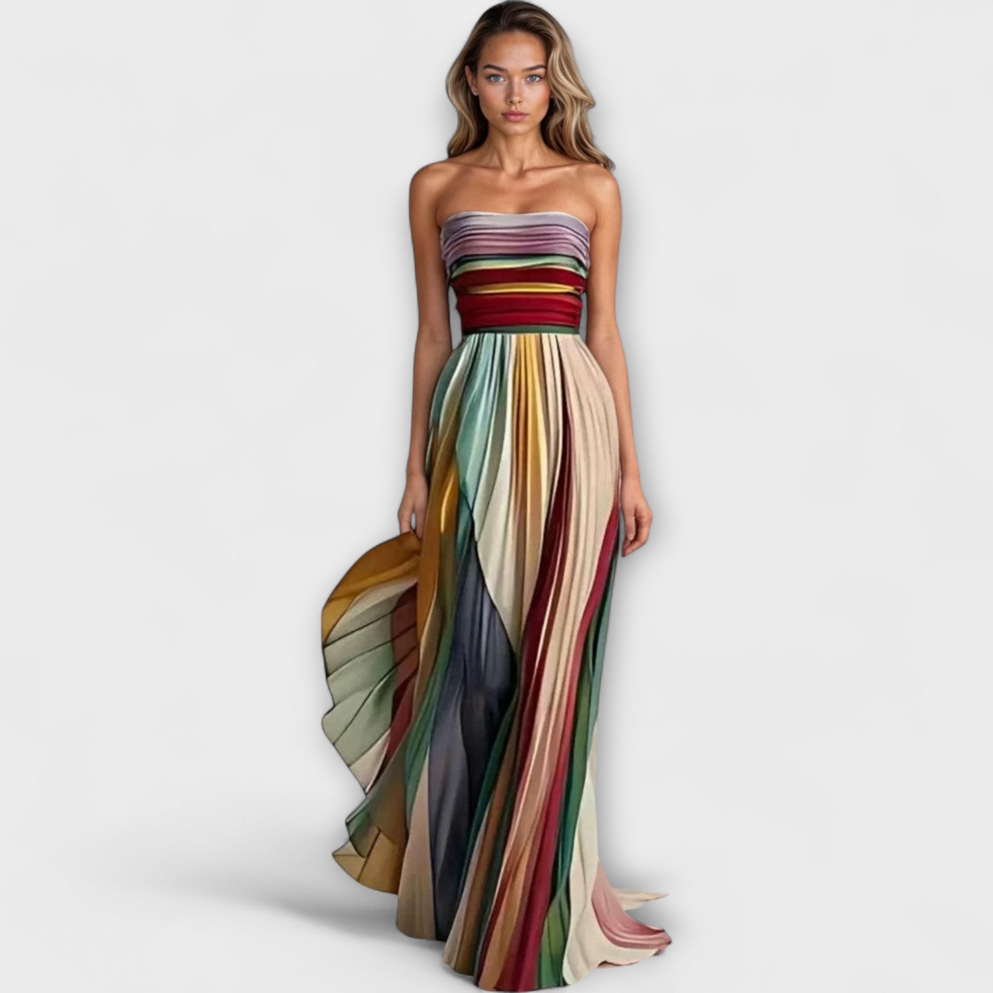 Scarlett | Strapless Pleated Wedding Guest Dress